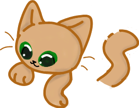 Light brown kitten with green eyes